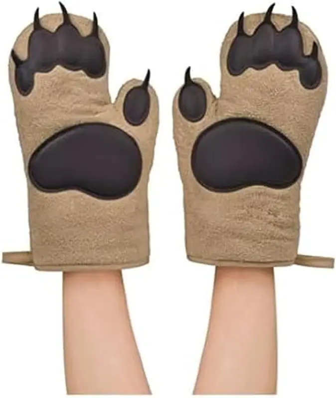 Bear hands oven mitts by Genuine Fred