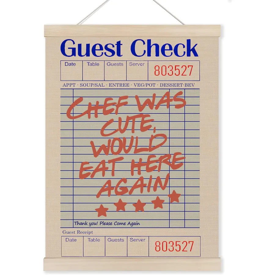 Chef Was Cute poster by HUGANE