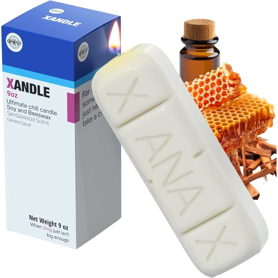 Giant pill candle by Genesis Savoir