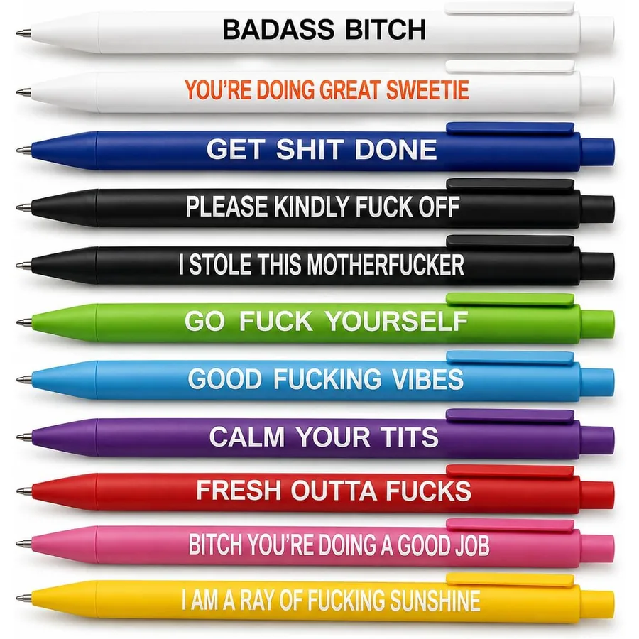 Days of the week swear pens by Cityhermit