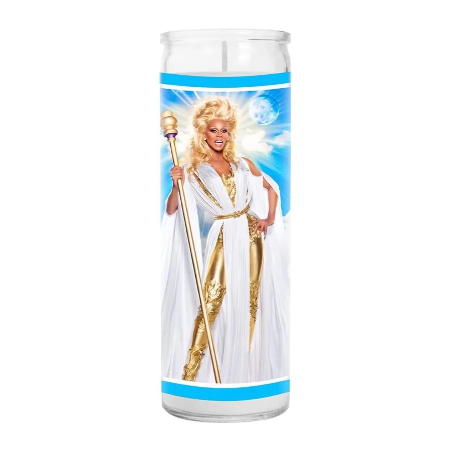 Drag queen prayer candle by Celeb Prayer Candle