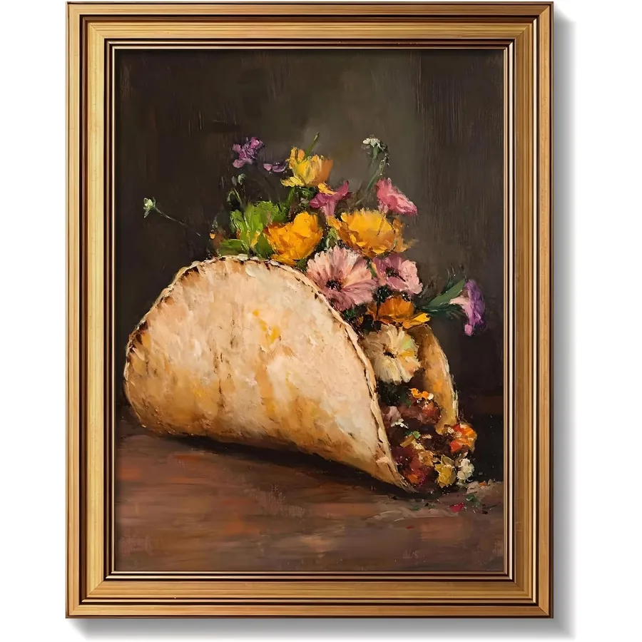 Floral taco art by SAMHOU