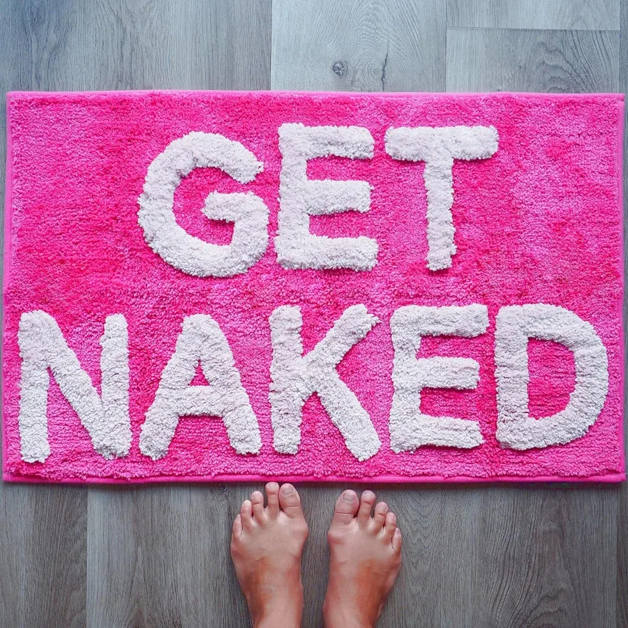Get Naked bath mat by Evovee
