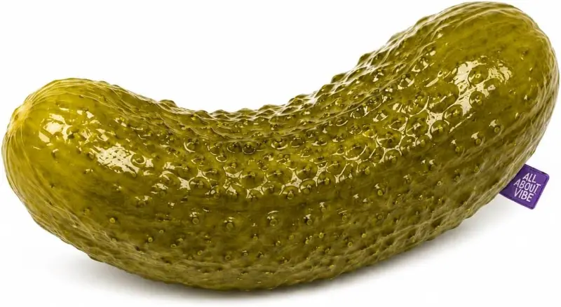 Giant pickle pillow by All About Vibe