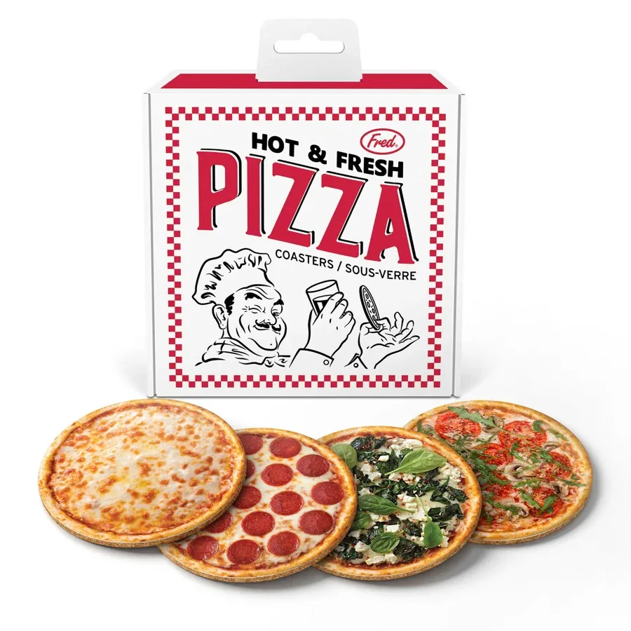 Pizza coasters by Fred
