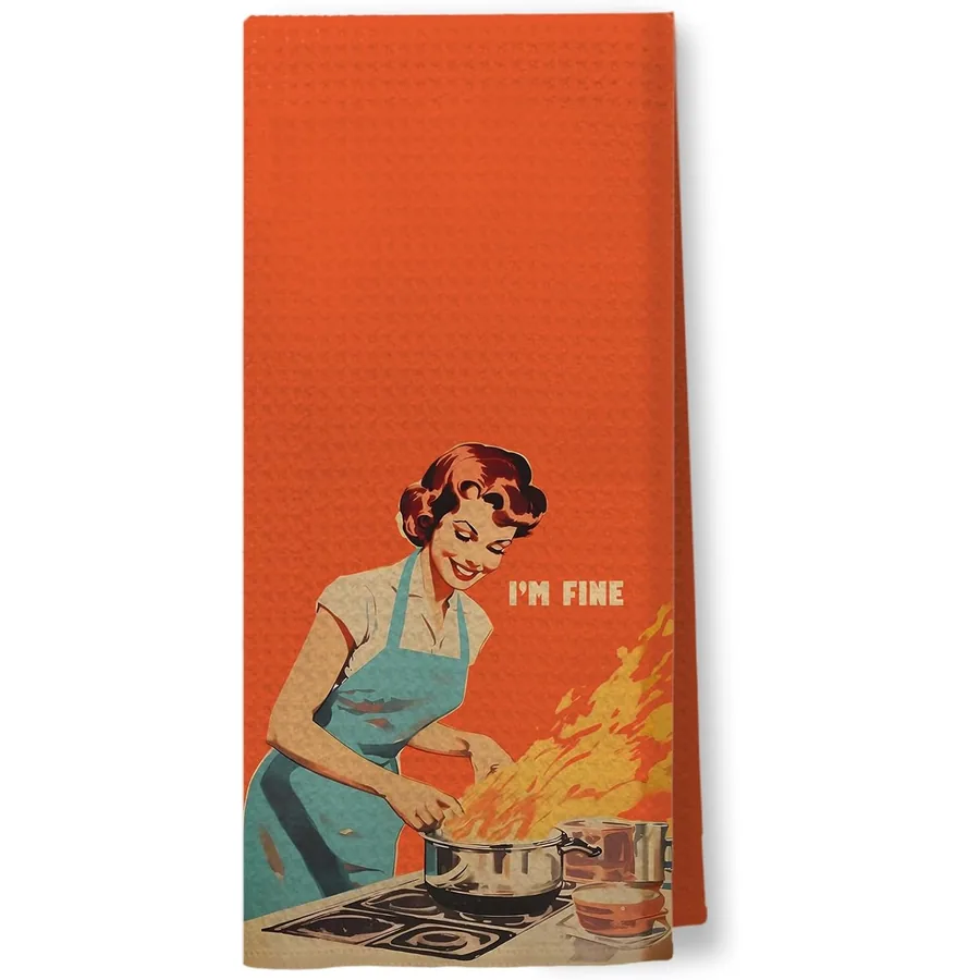 I'm Fine kitchen towels by Foritho