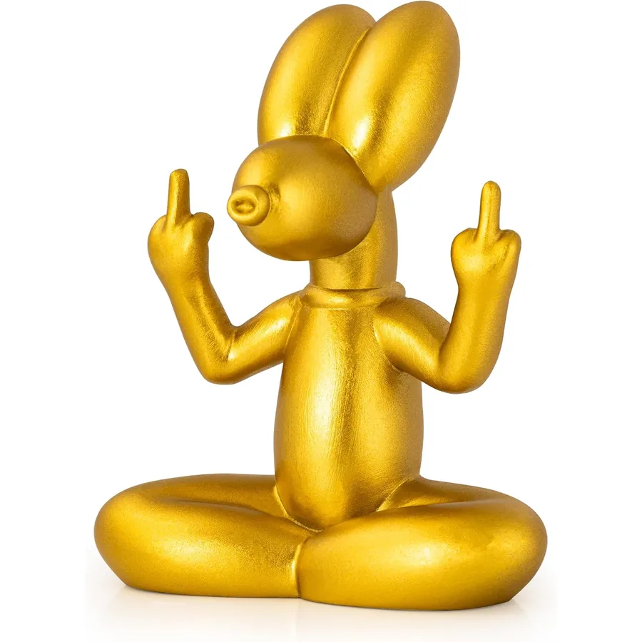 Middle-finger balloon dog by zimiliz