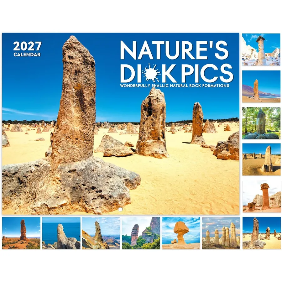 Cheeky nature gag calendar by Lemome Home