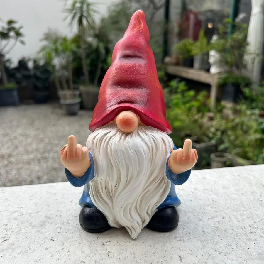 Rude garden gnome by Generic