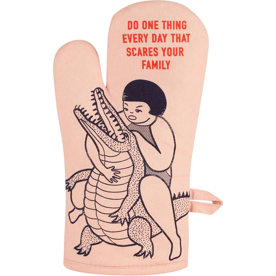 Scares Your Family oven mitt by Blue Q