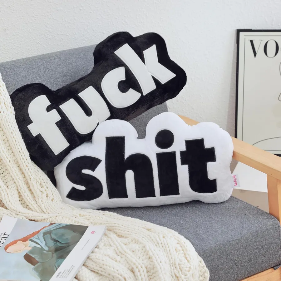F*ck sh*t pillow by Wakuma