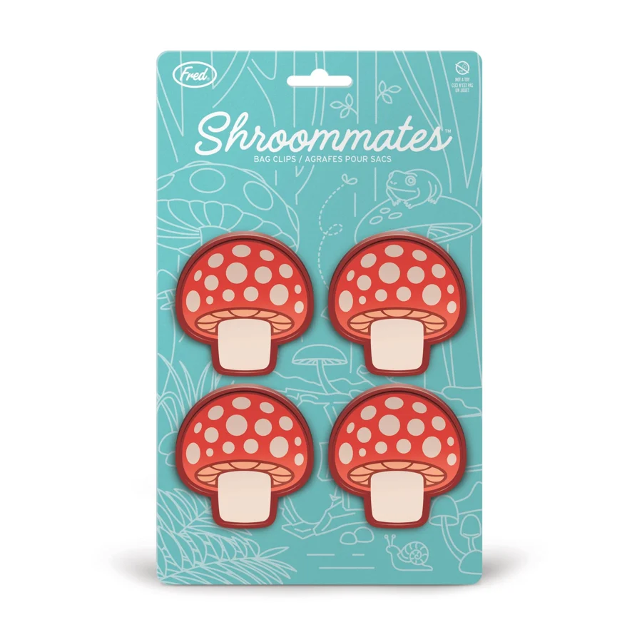Mushroom bag clips by Fred
