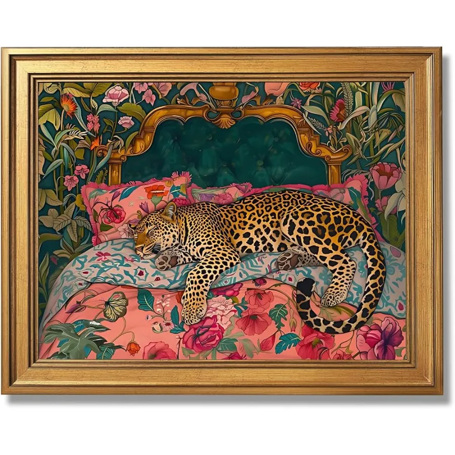 Sleeping leopard art by LEKDRA