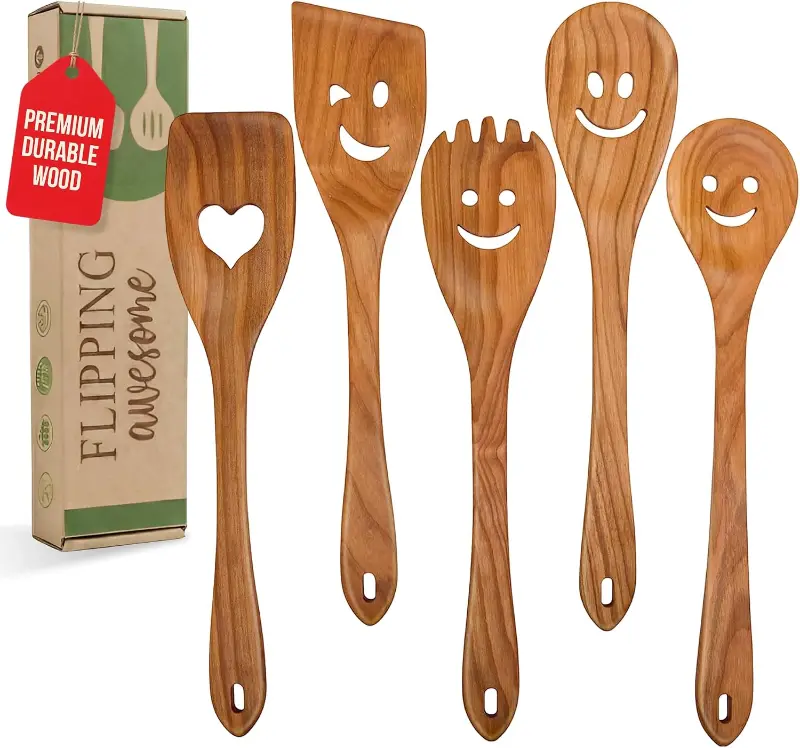 Smiley face wooden spoons by MyFancyCraft