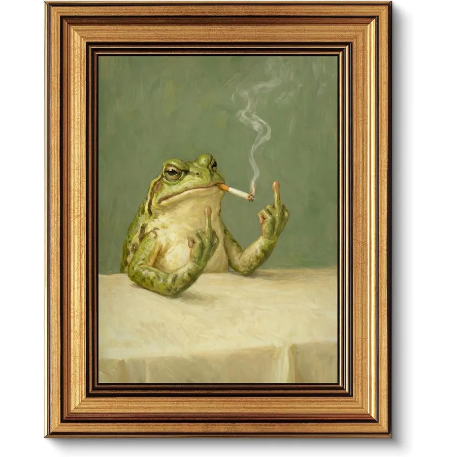 Smoking frog art by HIKERFEIJUN