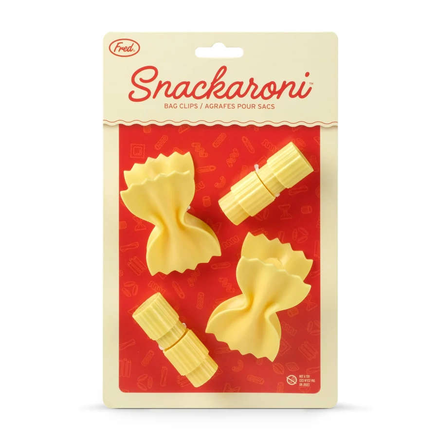 Pasta-shaped bag clips by Fred