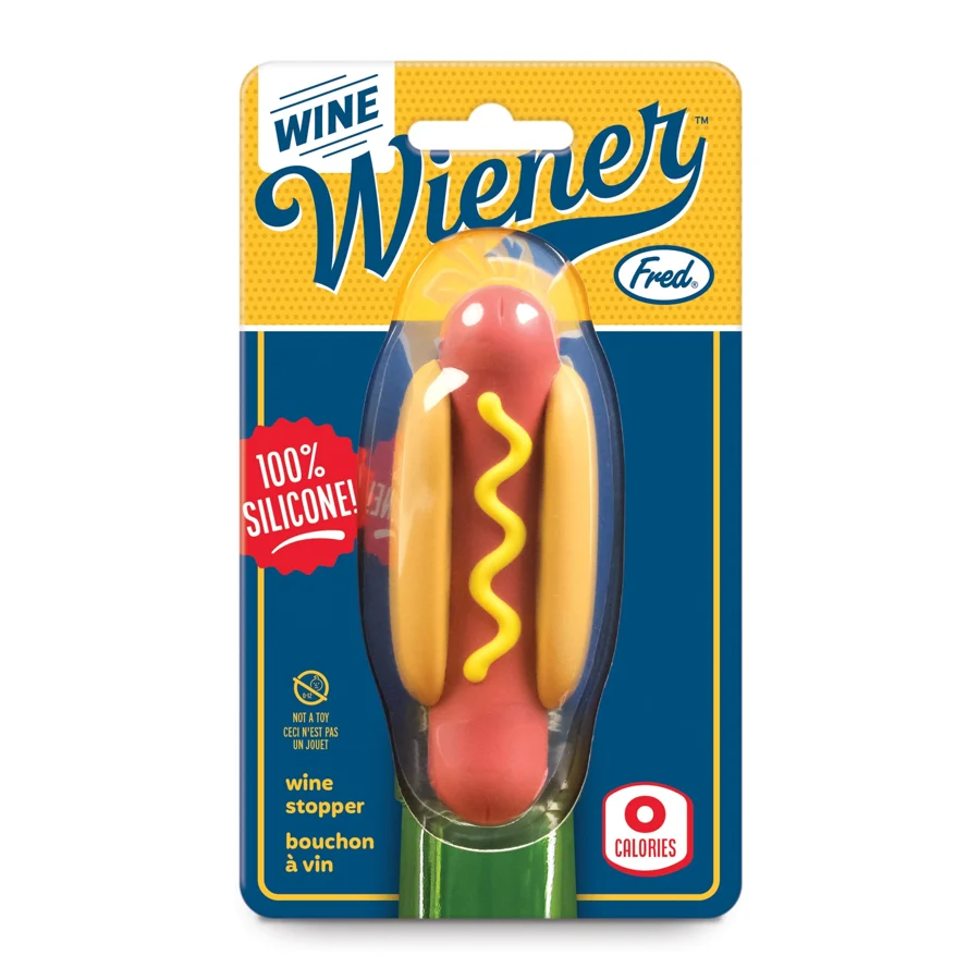 Hot dog bottle stopper by Fred