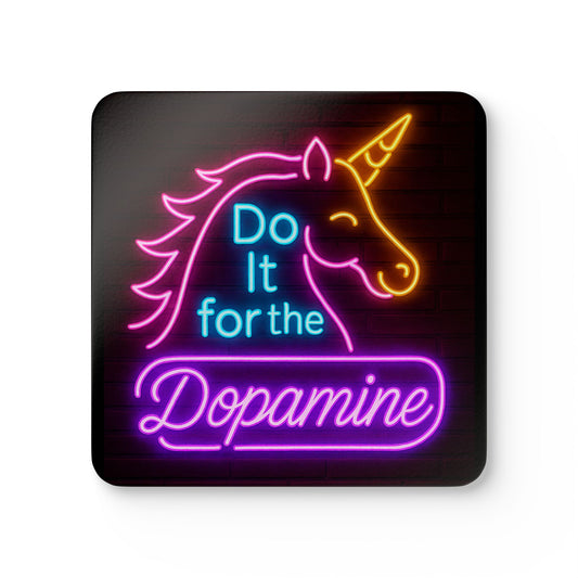Colorful Unicorn Do It for The Dopamine Corkwood Coaster Set, Fun Drink Coasters, Unique Gifts for Unicorn Lovers, Home Decor, Party Supplies, [...]