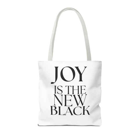 Joy is the new Black Tote Bag, Fun Tote for Music Lovers, Festival Bag, Gift for Dancers, Shopping Bag