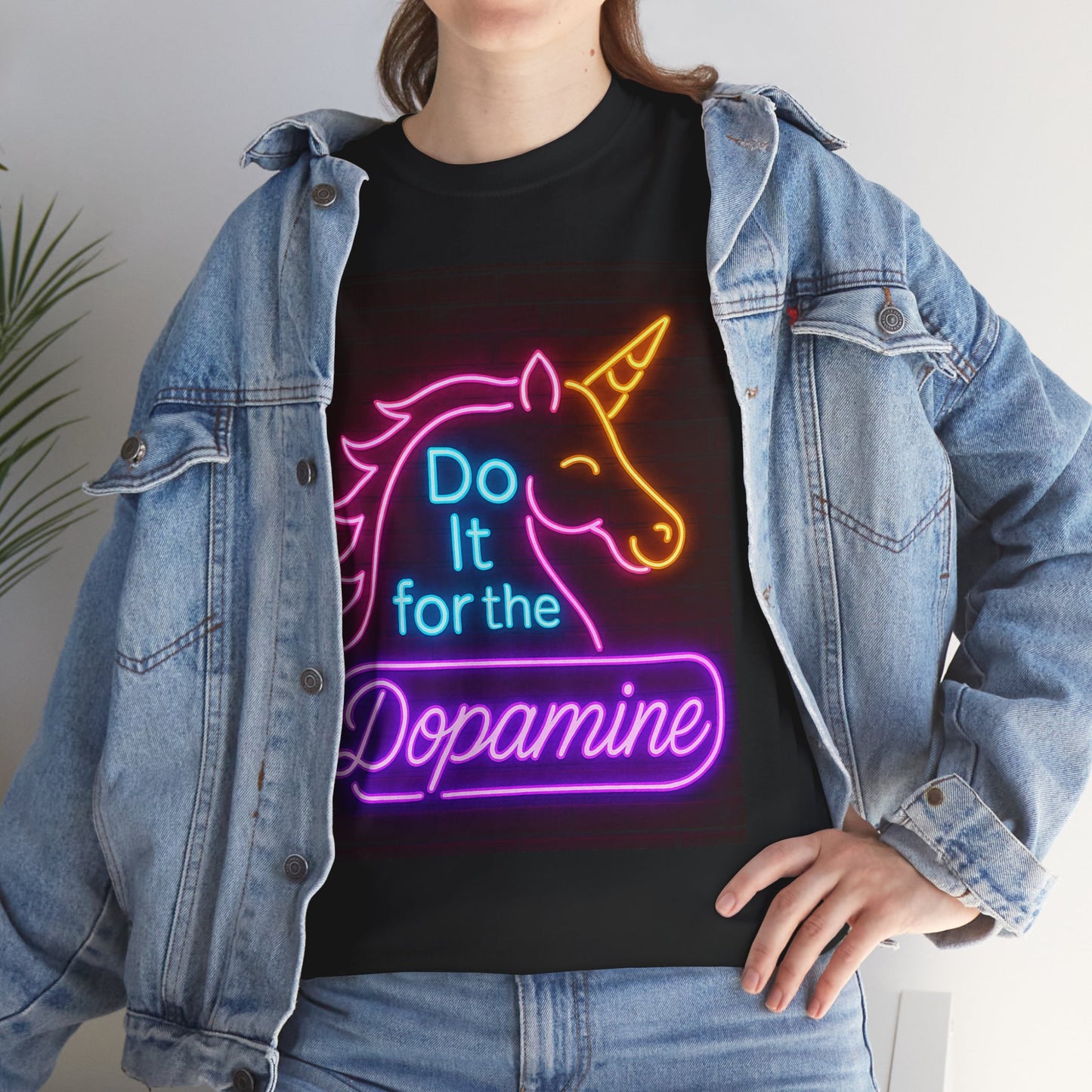 Neon Unicorn Motivational Tee, Unisex T-Shirt for Fun, Party Wear, Gift for Unicorn Lovers, Statement Shirt, Cute Casual Wear