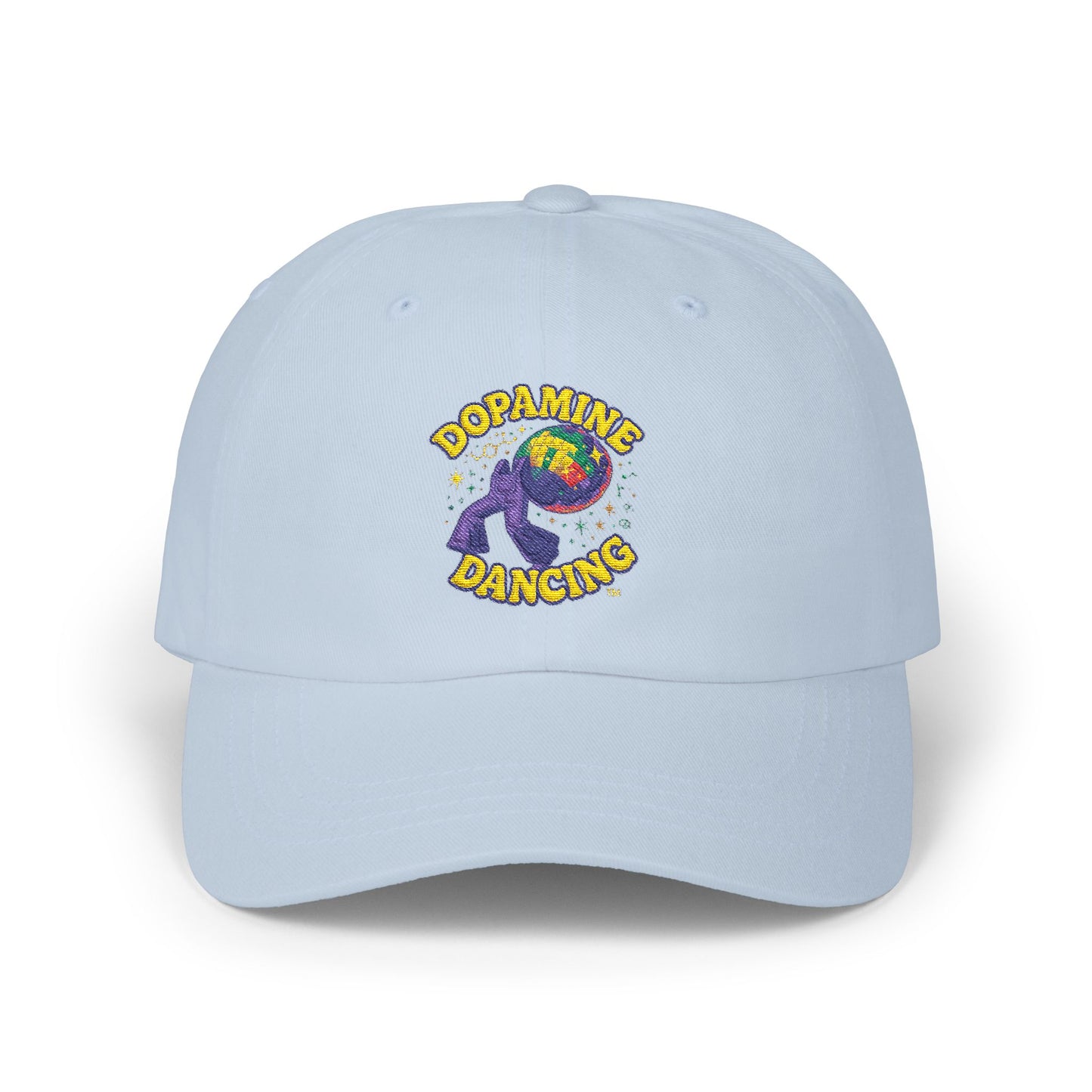 Dopamine Dancing Classic Embroidered Dad Cap - Unisex Casual Hat, Perfect Gift for Father's Day, Stylish Accessory, Everyday Wear, Fun and Unique Design