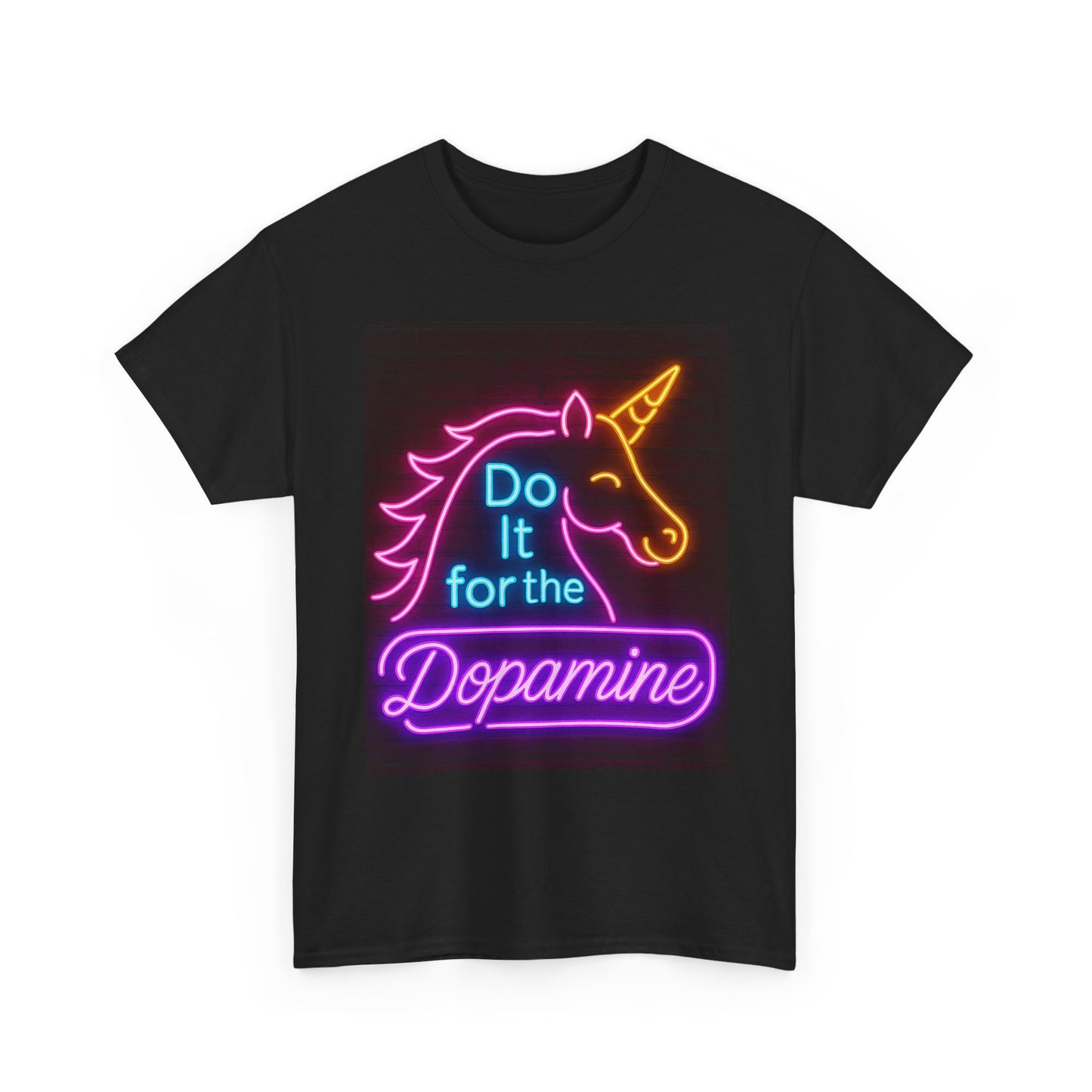 Neon Unicorn Motivational Tee, Unisex T-Shirt for Fun, Party Wear, Gift for Unicorn Lovers, Statement Shirt, Cute Casual Wear