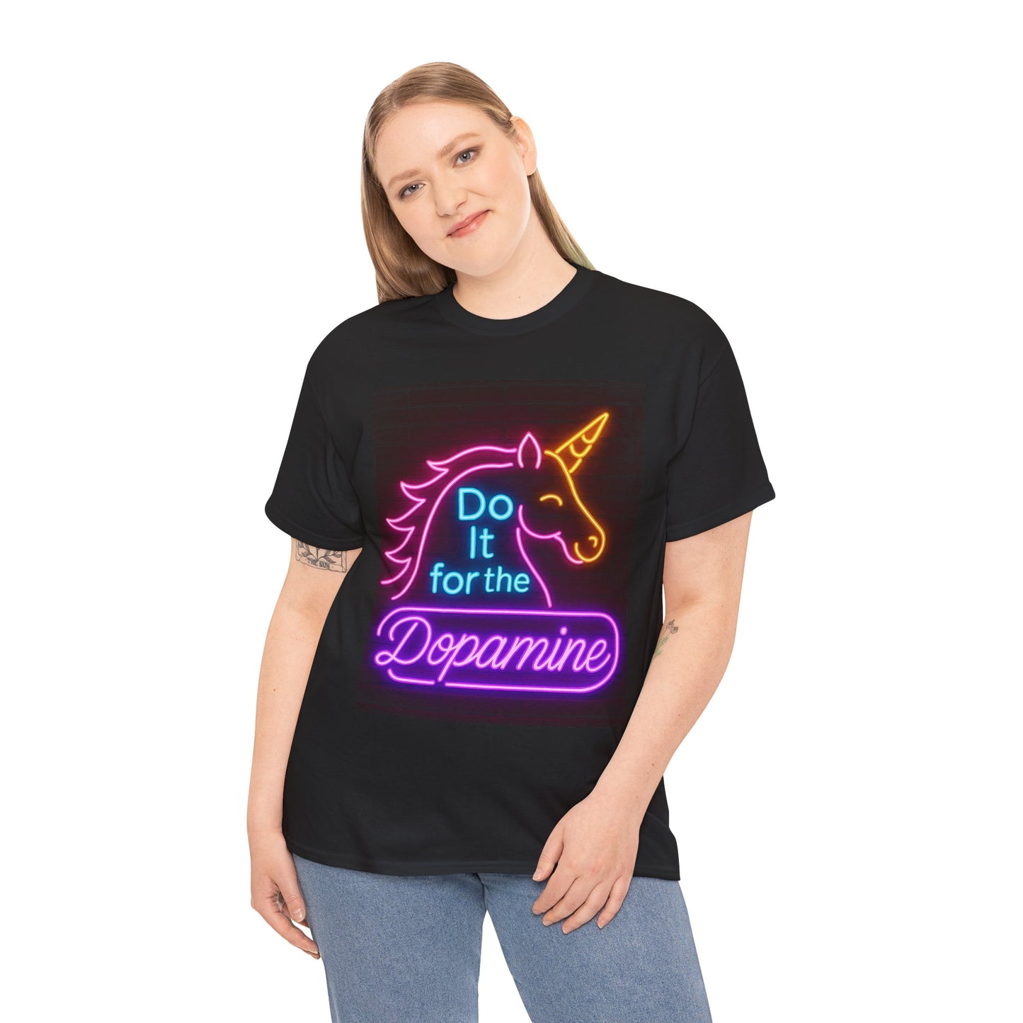 Neon Unicorn Motivational Tee, Unisex T-Shirt for Fun, Party Wear, Gift for Unicorn Lovers, Statement Shirt, Cute Casual Wear