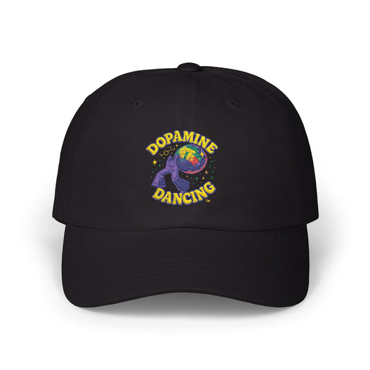 Dopamine Dancing Classic Embroidered Dad Cap - Unisex Casual Hat, Perfect Gift for Father's Day, Stylish Accessory, Everyday Wear, Fun and Unique Design