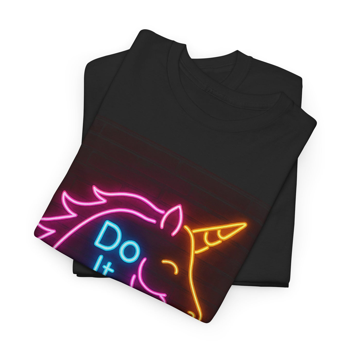 Neon Unicorn Motivational Tee, Unisex T-Shirt for Fun, Party Wear, Gift for Unicorn Lovers, Statement Shirt, Cute Casual Wear