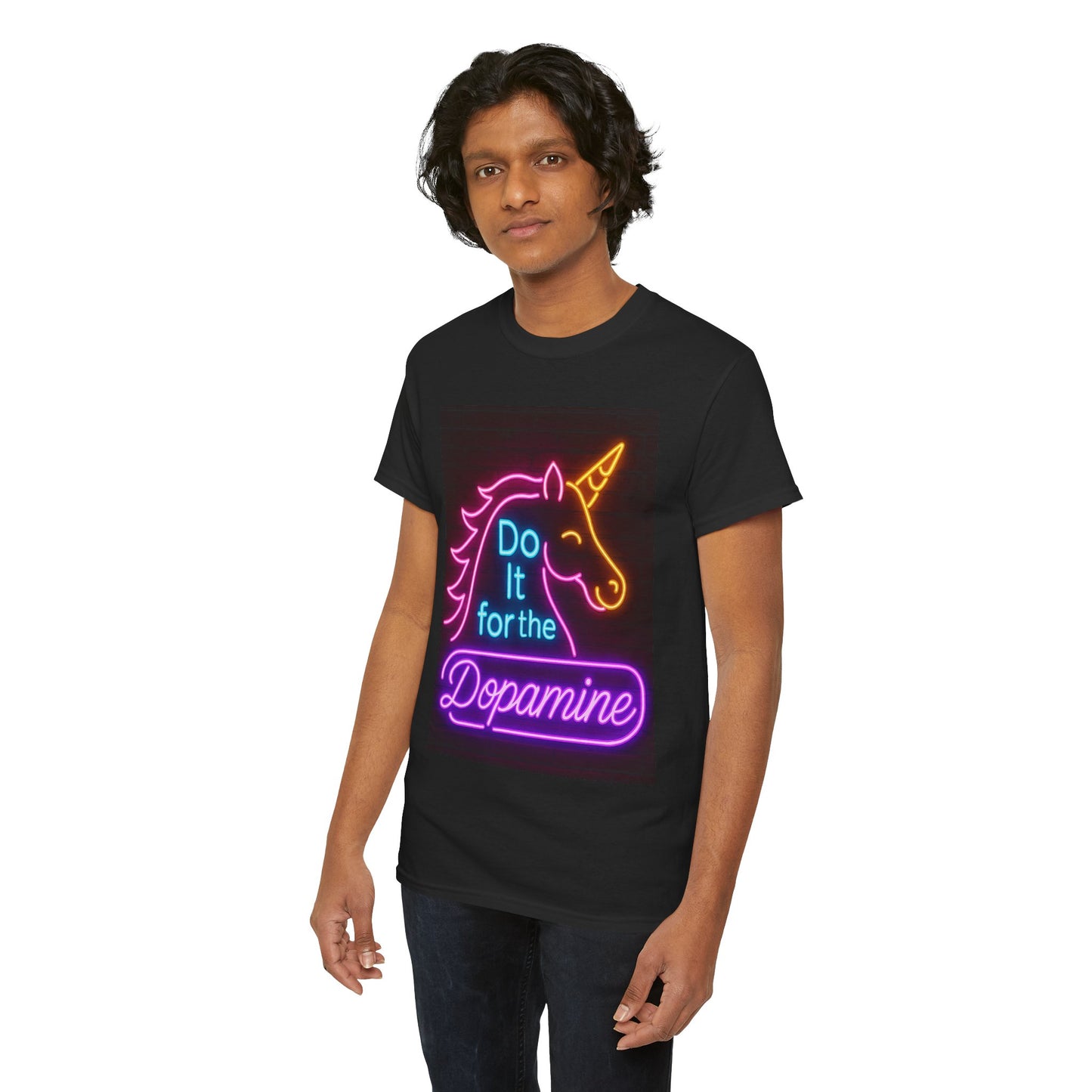 Neon Unicorn Motivational Tee, Unisex T-Shirt for Fun, Party Wear, Gift for Unicorn Lovers, Statement Shirt, Cute Casual Wear