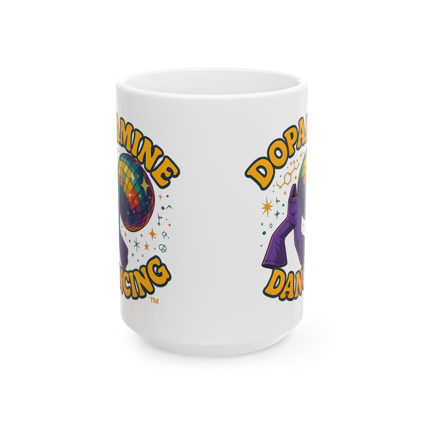 Dopamine Dancing Mug - 15 oz. White