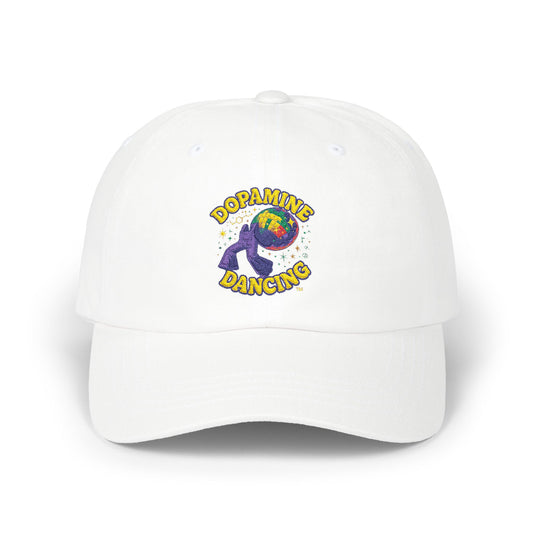 Dopamine Dancing Classic Embroidered Dad Cap - Unisex Casual Hat, Perfect Gift for Father's Day, Stylish Accessory, Everyday Wear, Fun and Unique Design