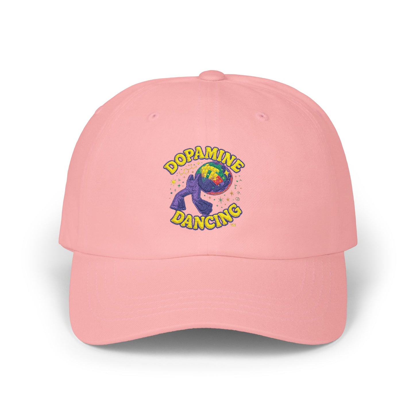 Dopamine Dancing Classic Embroidered Dad Cap - Unisex Casual Hat, Perfect Gift for Father's Day, Stylish Accessory, Everyday Wear, Fun and Unique Design