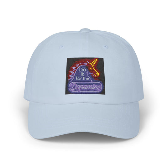 Do It for The Dopamine Classic Embroidered Dad Cap - Unisex Casual Hat, Perfect Gift for Father's Day, Stylish Accessory, Everyday Wear, Fun and Unique Design