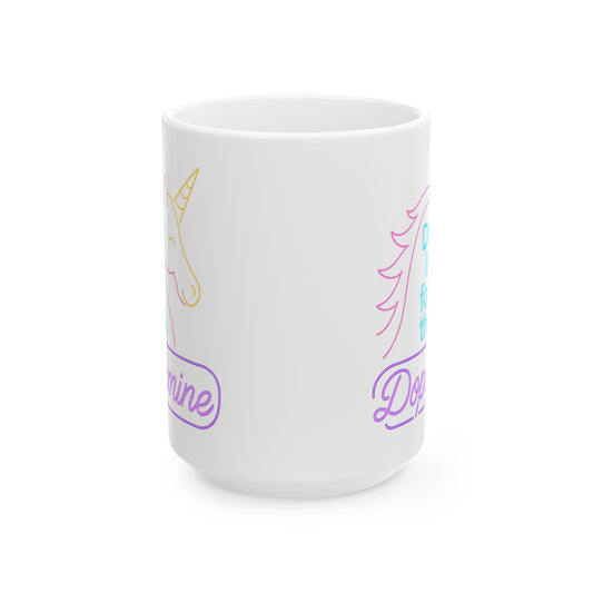 Unicorn Neon Mug White