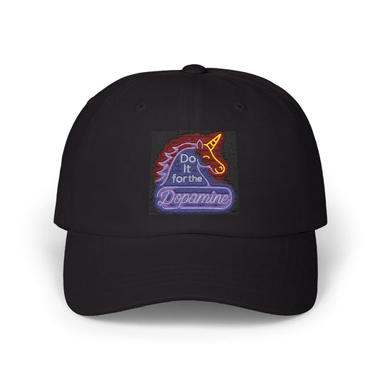 Do It for The Dopamine Classic Embroidered Dad Cap - Unisex Casual Hat, Perfect Gift for Father's Day, Stylish Accessory, Everyday Wear, Fun and Unique Design