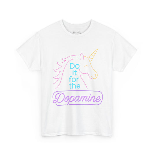 Neon Unicorn Tee - White Unisex Heavy Cotton
